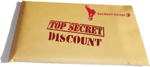 Top Secret Discount Envelope PNG Image