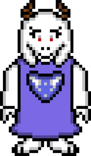 Toriel Undertale Pixel Art PNG Image