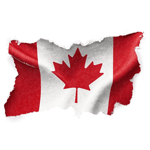 Torn Canada Flag Effect PNG hrx PNG image with transparent background