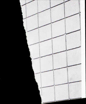 Torn Grid Paper Edge PNG