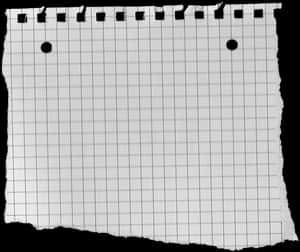 Torn Grid Paper Texture PNG