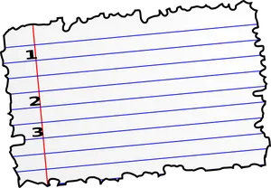 Torn Lined Paper Edge PNG Image