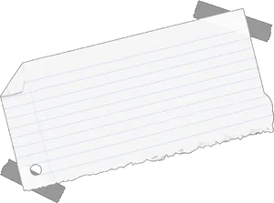 Torn Lined Paper Texture PNG Image