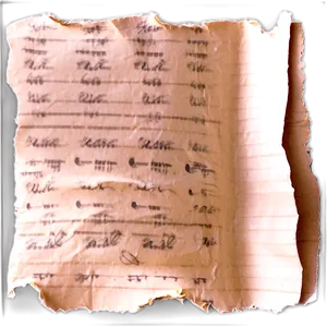 Torn Note Paper Png 38 PNG Image