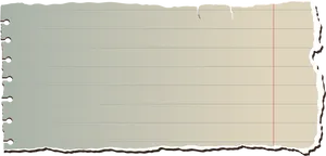 Torn Notebook Paper Texture PNG Image