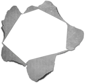 Torn Paper Revealing Black Space PNG Image