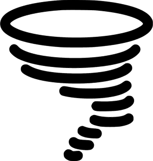 Tornado Twister Storm - Catastrophic Icon, HD Png Download PNG image with transparent background
