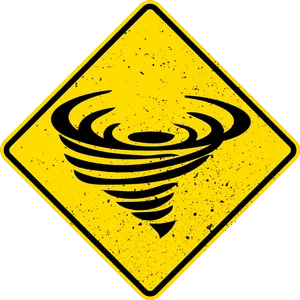 Tornado Warning Sign Graphic PNG Image