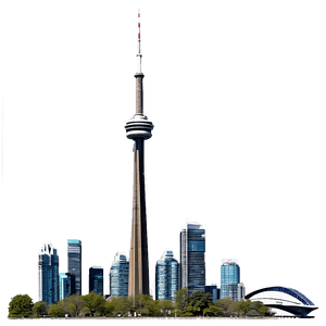 Toronto Skyline Silhouette PNG fui PNG image with transparent background