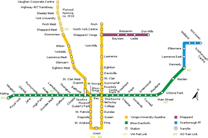 Toronto Subway Track Map, HD Png Download PNG image with transparent background