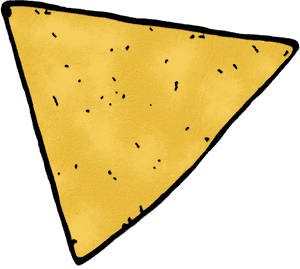 Tortilla Chip Illustration PNG with transparent background