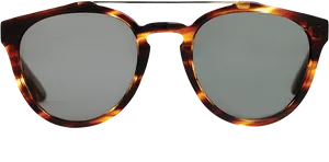 Tortoiseshell Sunglasses Isolated PNG Image