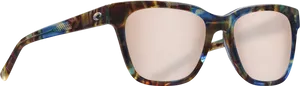 Tortoiseshell Sunglasses Transparent Background PNG Image