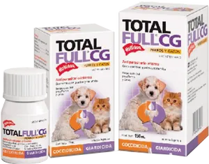 Total Full C G Pet Medicine Packaging PNG Image