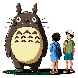 Totoro Bus Stop Scene PNG vgr69 PNG image with transparent background