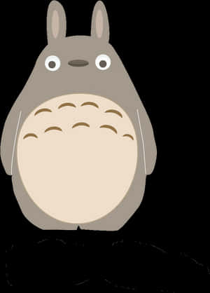 Totoro Iconic Animated Character PNG image with transparent background