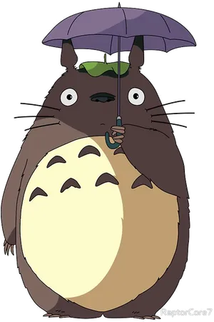 Totoro_with_ Umbrella PNG Image