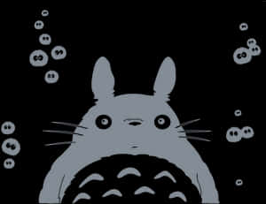 Totoroand Soot Sprites Graphic PNG image with transparent background