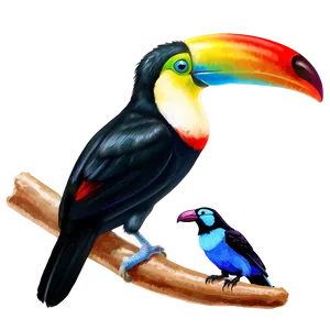 Toucan And Butterfly Png Ujn PNG Image