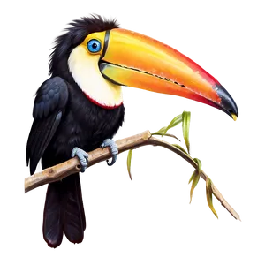 Toucan Enjoying Sun Png Bqm PNG Image