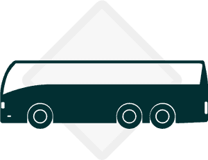 Tour Bus Icon Graphic PNG image with transparent background