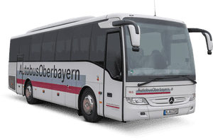 Tour Coach Autobus Oberbayern Mercedes Benz PNG image with transparent background