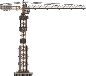 Tower Crane Construction Site PNG Image