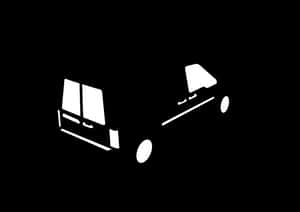 Towing Truck Silhouette PNG with transparent background