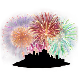 Town Fireworks Display Png 10 PNG Image