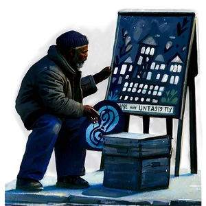 Town Street Artist Png Fqh55 PNG Image