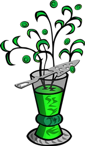 Toxic Concoctionin Science Beaker PNG Image