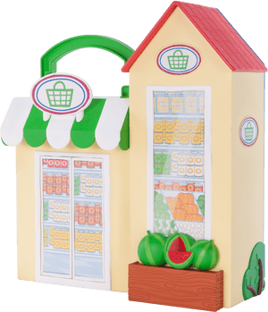 Toy Grocery Store Playset PNG image with transparent background