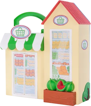 Toy Grocery Store Playset PNG Image