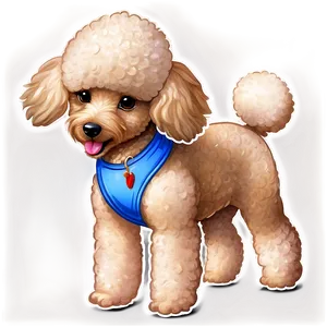 Toy Poodle Artwork Png 06112024 PNG Image