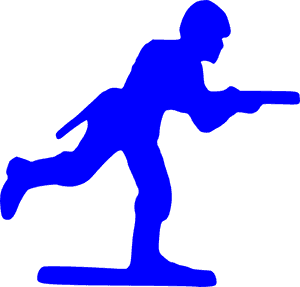 Blue Toy Soldier Svg Clip Arts - Soldier Clip Art, HD Png Download PNG image with transparent background