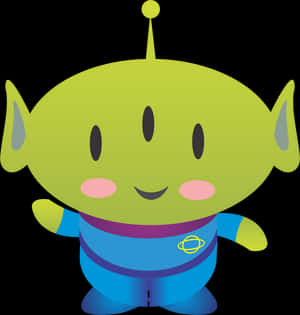 Toy Story Alien Character PNG image with transparent background