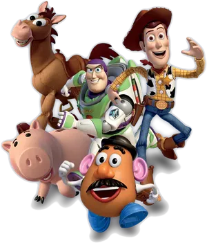 Toy Story Characters Group Pose PNG Image