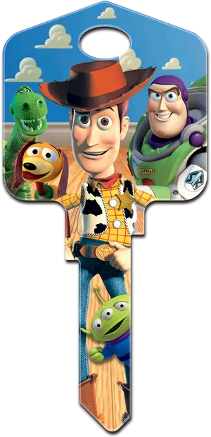 Toy Story Characters Key Design PNG Image