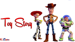 Toy Story Characters Woody Buzz Jessie PNG Image