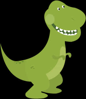 Toy Story Green Dinosaur Character PNG image with transparent background