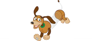 Toy Story Slinky Dog Character PNG Image