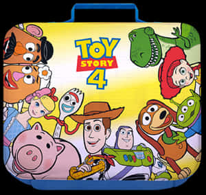 Toy Story4 Character Collage Lunchbox PNG image with transparent background