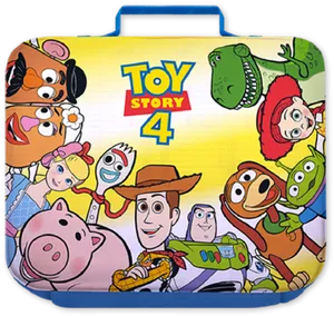 Toy Story4 Character Collage Lunchbox PNG Image