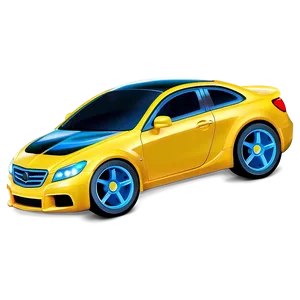 Toy Yellow Car Design Png Kqt58 PNG Image