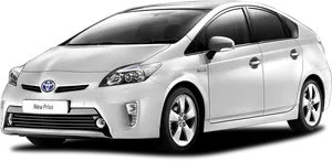 Toyota Prius New Model Silver PNG Image