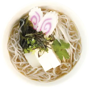 Traditional Asian Noodle Soup PNG Image