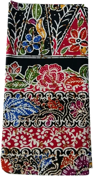 Traditional Batik Fabric Patterns PNG Image