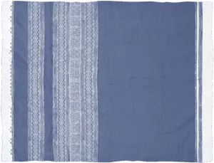 Traditional Blue Batik Fabric Pattern PNG Image