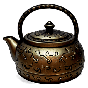 Traditional Bronze Teapot PNG 06252024 PNG with transparent background