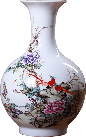 Jingdezhen Ceramic Vase Decoration Living Room Flower - Vase, HD Png Download PNG with transparent background